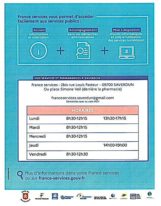 Flyer des horaires de France Service