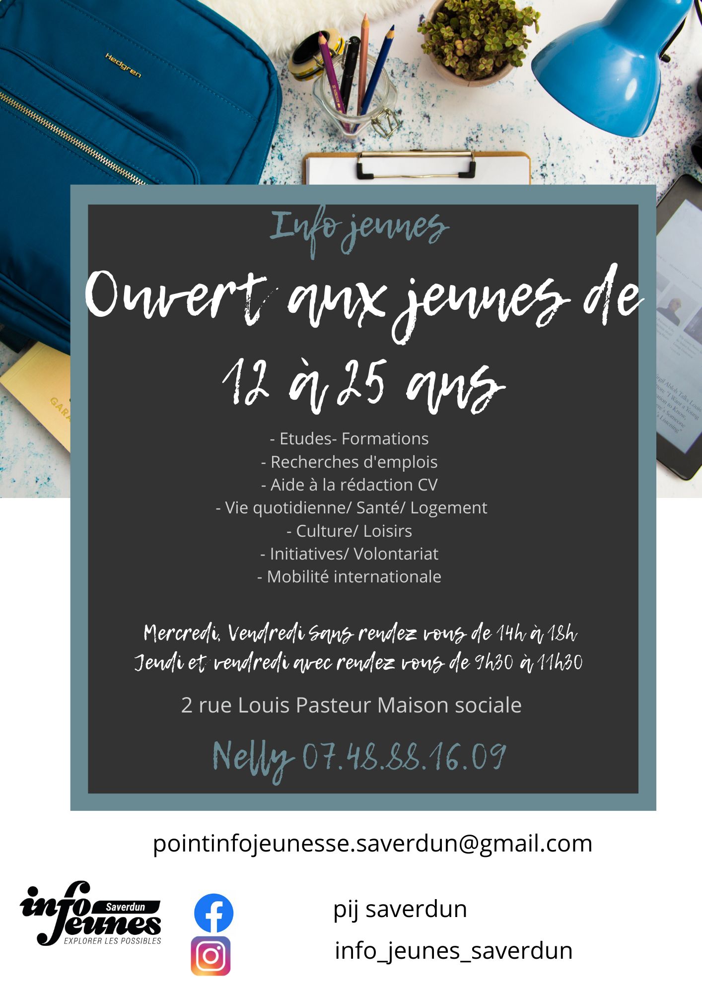 Plaquette informative sur le service info jeunes